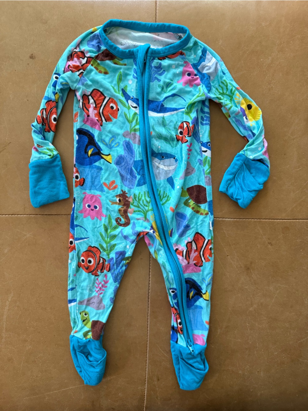 Little Sleepies Viscose Bamboo Finding Nemo  Footie 0-3M
